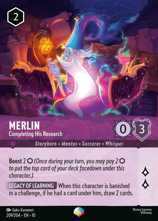 Merlin - Completing His Research - Epic Rare [010-209]