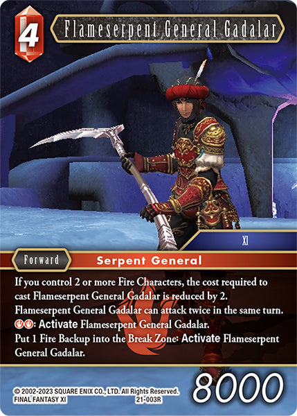 Flameserpent General Gadalar 21-003R (Beyond Destiny)