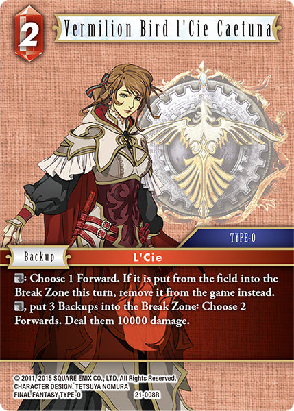 Vermilion Bird l'Cie Caetuna 21-008R (Beyond Destiny)