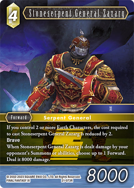 Stoneserpent General Zazarg 21-073R (Beyond Destiny)