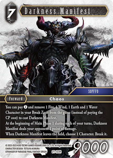 Darkness Manifest 21-123H (Beyond Destiny)