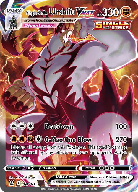 Single Strike Urshifu VMAX (Alternate Art Secret) 168/163