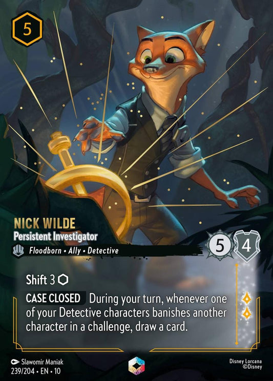 Nick Wilde - Persistent Investigator - Enchanted Rare [010-239]