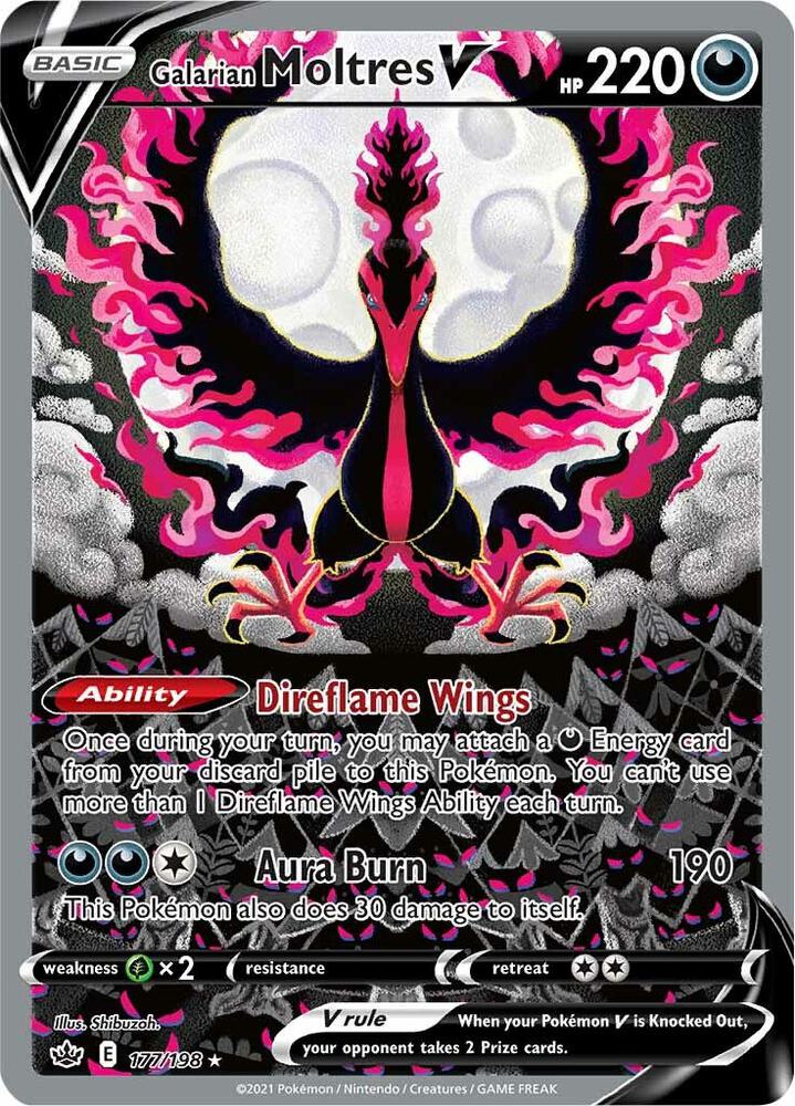 Galarian Moltres V (Alternate Full Art) 177/198