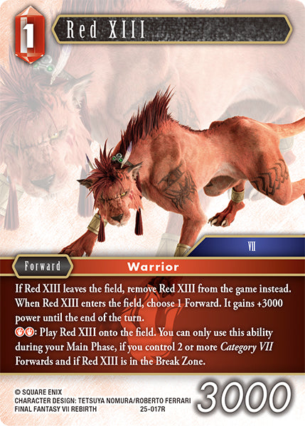 Red XIII (25-017R) [Tears of the Planet]