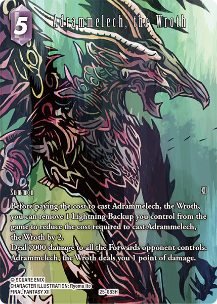 Adrammelech, the Wroth (25-083H) [Tears of the Planet] Full Art