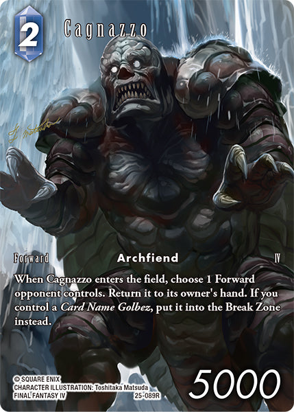 Cagnazzo (25-089R) [Tears of the Planet] Full Art