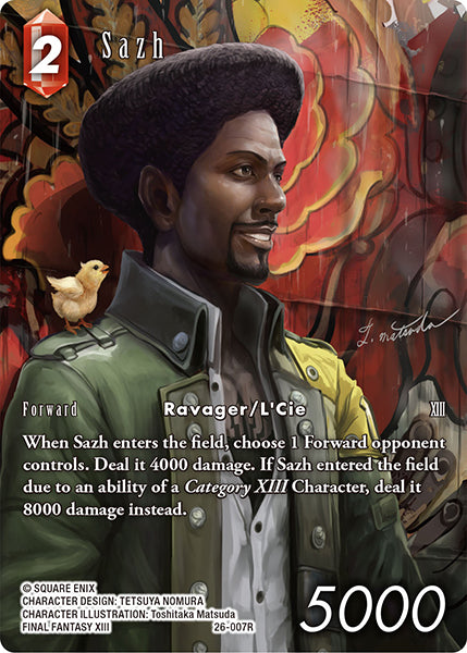 Sazh 26-007R (Gunslinger in the Abyss) Full Art