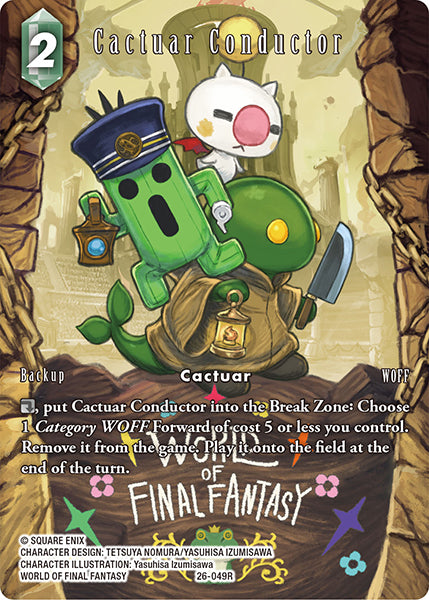 Cactuar Conductor 26-049R (Gunslinger in the Abyss) Full Art
