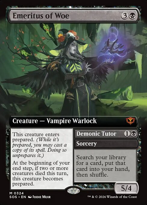 Emeritus of Woe // Demonic Tutor [SOS-324]
