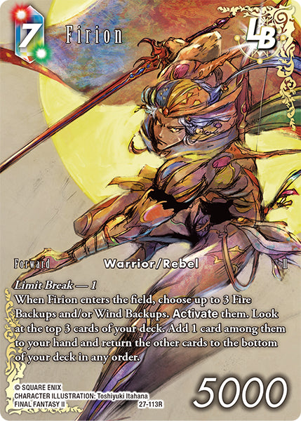 Firion (27-113R) Full Art (Journey of Discovery)