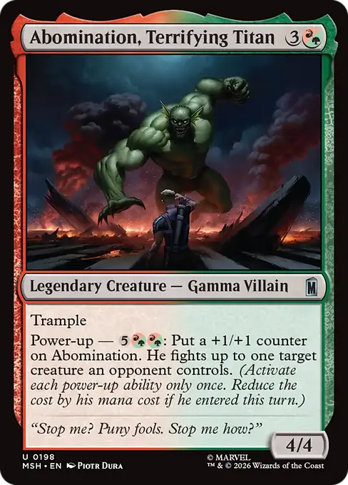 Abomination, Terrifying Titan [MSH-198] [U]