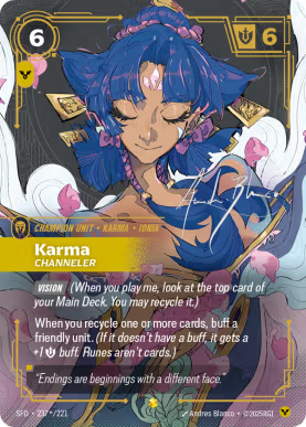 Karma - Channeller ON Signature [SFD-237a] [S]