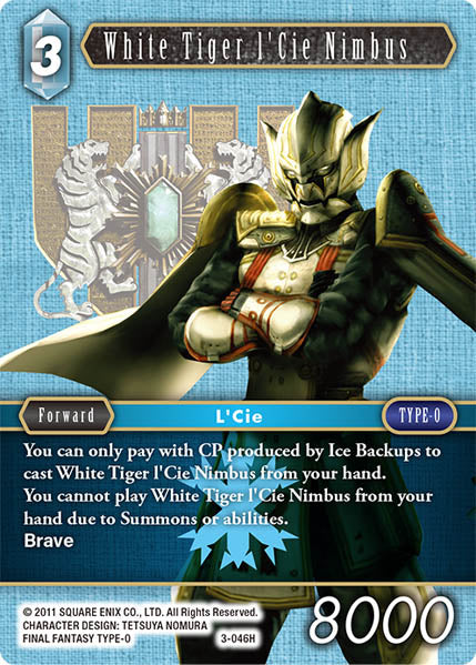 White Tiger l'Cie Nimbus (03-046H) [Opus 3]