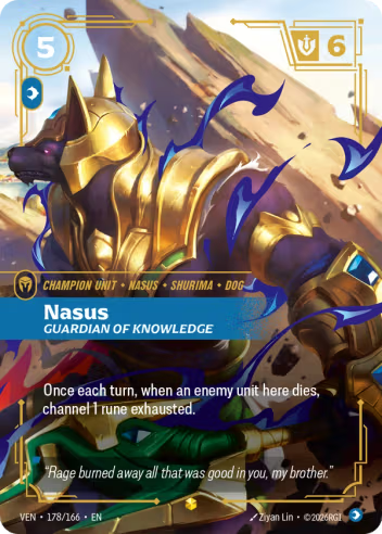 Nasus - Guardian of Knowledge (Overnumbered) [VEN-178S]
