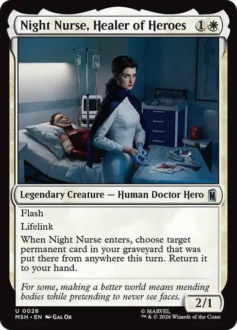 Night Nurse, Healer of Heroes [MSH-026] [U]