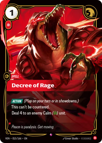 Decree of Rage [VEN-015R]