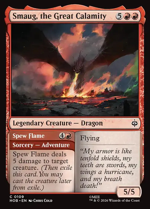 Smaug, the Great Calamity // Spew Flame [HOB-109] [C]