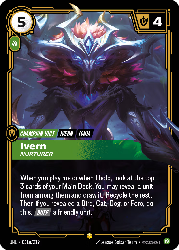Ivern - Nurturer [UNL-051a] [S]
