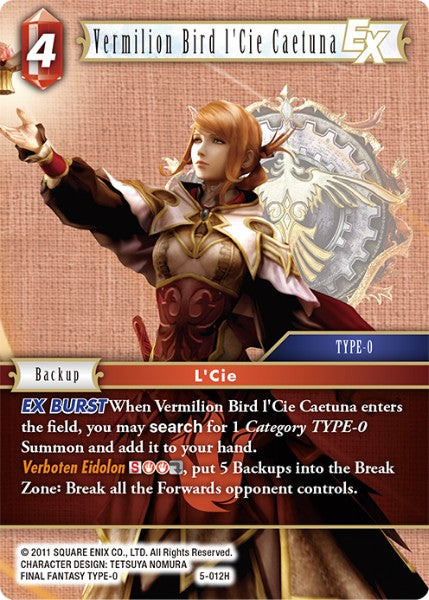 Vermilion Bird I'Cie Caetuna (05-012H) [Opus 5]