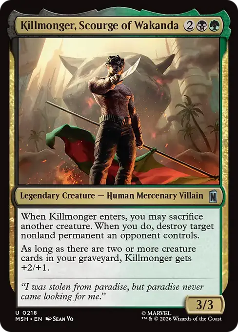 Killmonger, Scourge of Wakanda [MSH-218] [U]