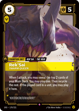 Rek'Sai - Swarm Queen [SFD-170] [R]