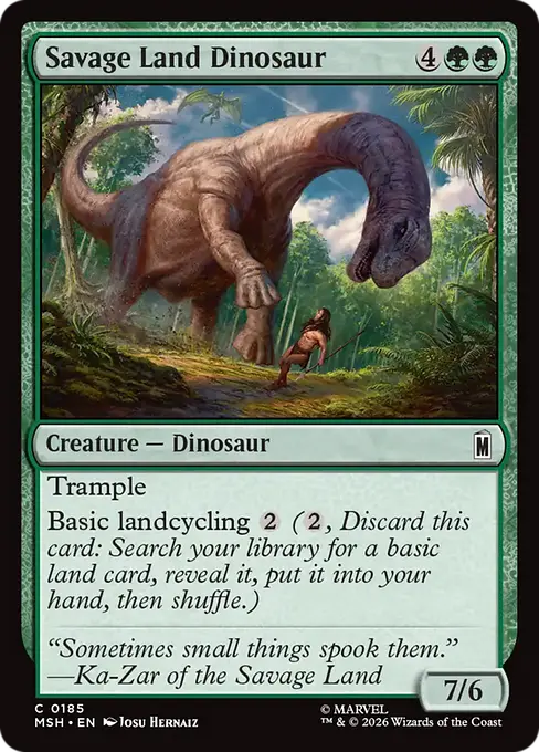 Savage Land Dinosaur [MSH-185] [C]