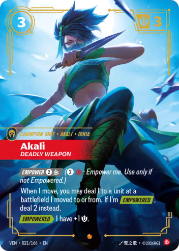 Akali - Deadly Weapon [VEN-021E]
