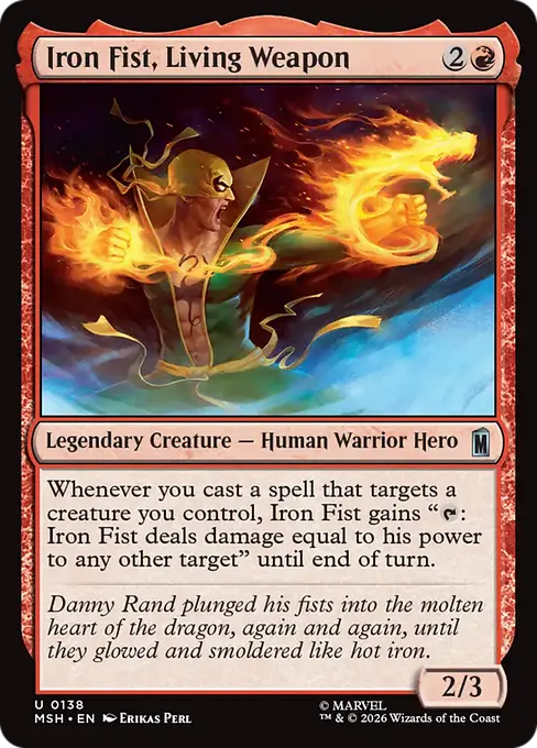 Iron Fist, Living Weapon [MSH-138] [U]