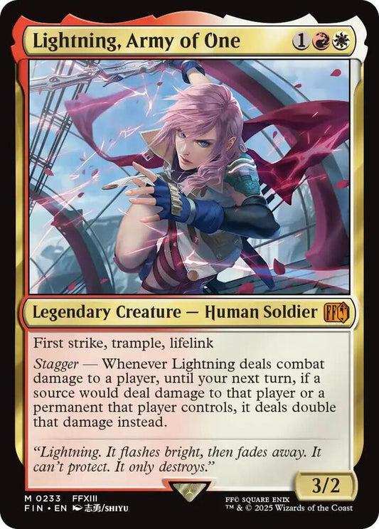 Lightning, Army of One (FIN) - 233