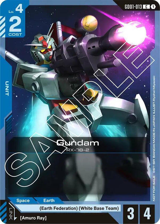 Gundam (GD01-013) (Launch Kit 01) - Gundam Promotional Cards (GCG-PR)