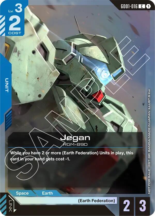 Jegan (Store Tournament Participant Pack 01) - Gundam Promotional Cards (GCG-PR)
