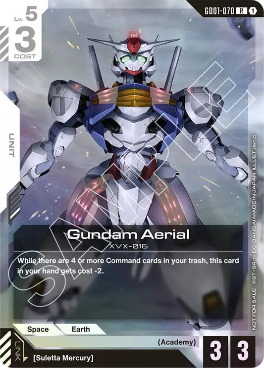 Gundam Aerial (Store Tournament Participant Pack 01) - Gundam Promotional Cards (GCG-PR)