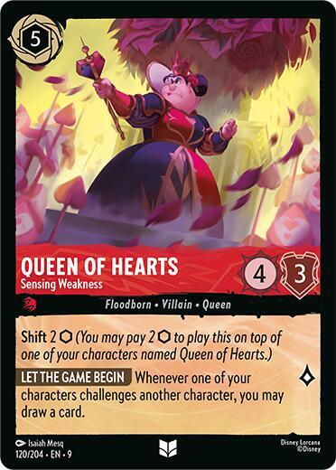 Queen of Hearts- Sensing Weakness [120/204] U (Fabled)