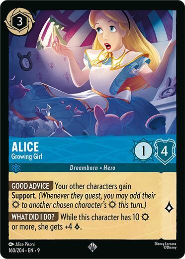Alice- Growing Girl [160/204] SR (Fabled)