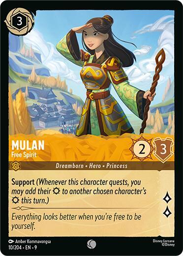 Mulan- Free Spirit [10/204] C (Fabled)