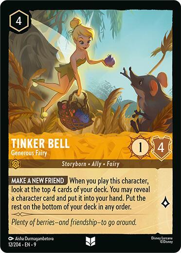 Tinker Bell- Generous Fairy [12/204] U (Fabled)