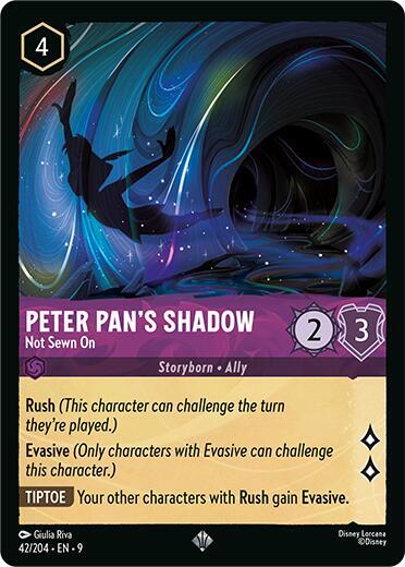 Peter Pan's Shadow- Not Sewn On [42/204] SR (Fabled)