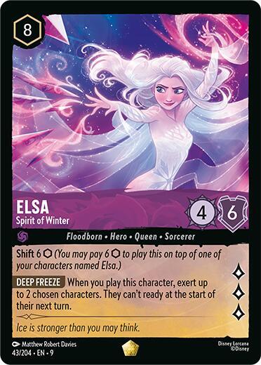 Elsa- Spirit of Winter [43/204] L (Fabled)