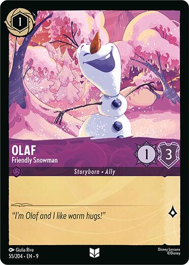 Olaf- Friendly Snowman [55/204] U (Fabled)