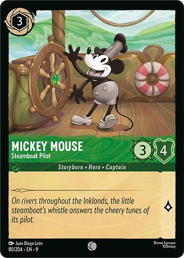 Mickey Mouse- Steamboat Pilot [80/204] C (Fabled)