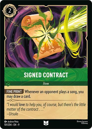 Signed Contract [101/204] U (Fabled)