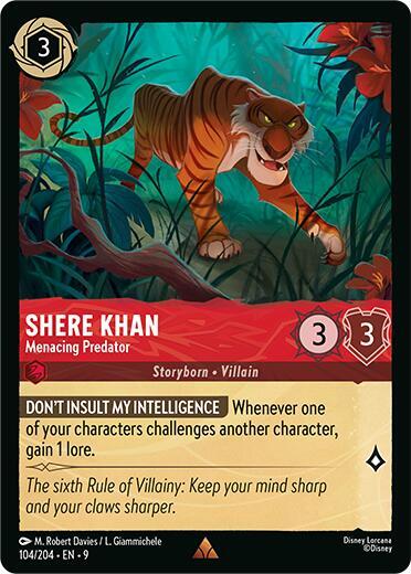 Shere Khan- Menacing Predator [104/204] R (Fabled)