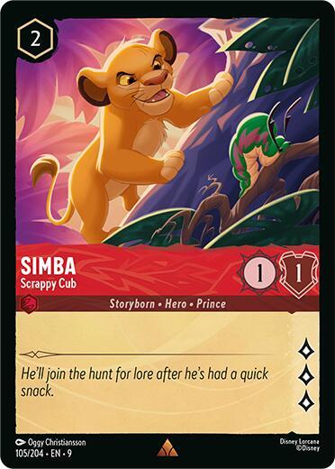 Simba- Scrappy Cub [105/204] R (Fabled)