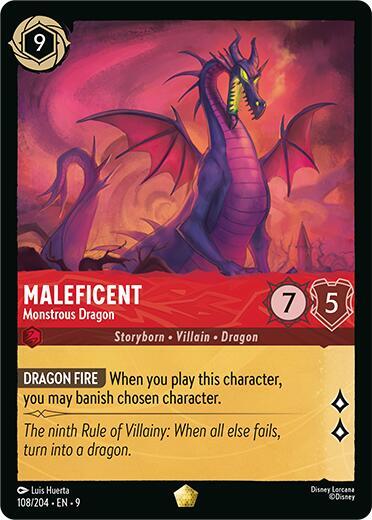 Maleficent- Monstrous Dragon [108/204] L (Fabled)