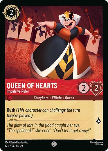 Queen of Hearts- Impulsive Ruler [123/204] C (Fabled)