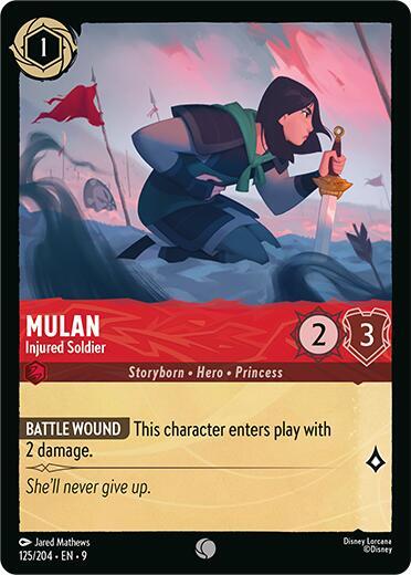 Mulan- Injured Soldier [125/204] C (Fabled)