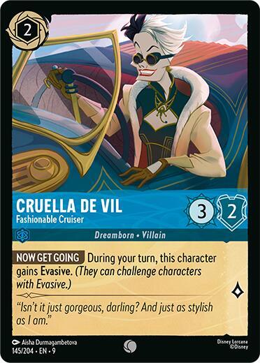 Cruella De Vil- Fashionable Cruiser [145/204] C (Fabled)