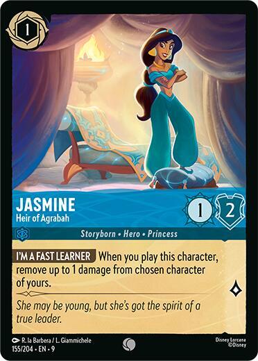 Jasmine- Heir of Agrabah [155/204] C (Fabled)