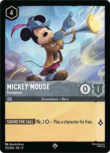 Mickey Mouse- Trumpeter [172/204] SR (Fabled)